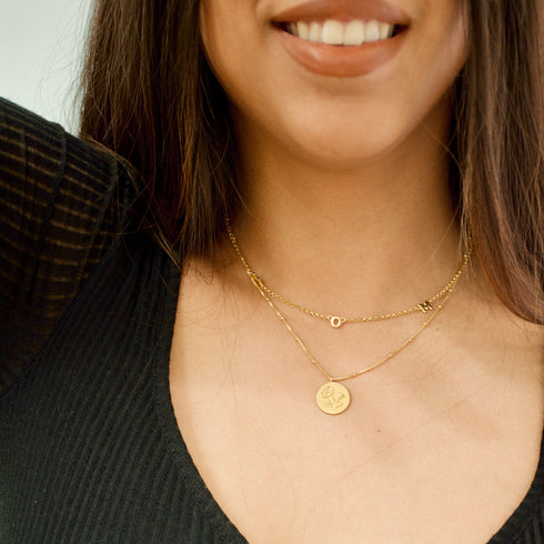 Flower Charm Necklace