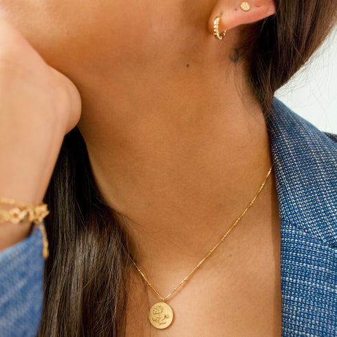 Flower Charm Necklace