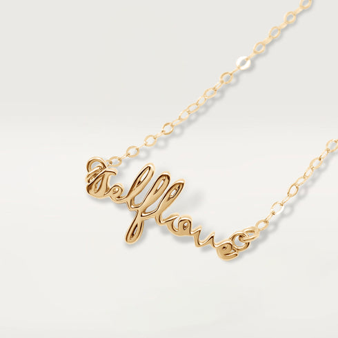Selflove letter necklace