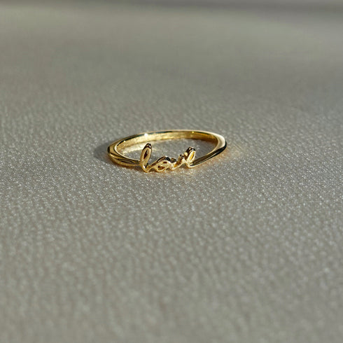 Love dainty ring