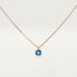 December Birthstone Blue Topaz Necklace