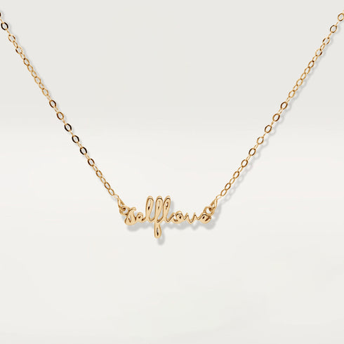 Selflove letter necklace