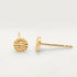 Hammered Disc Stud Earrings