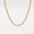 Croissant Twisted Link Chain Necklace