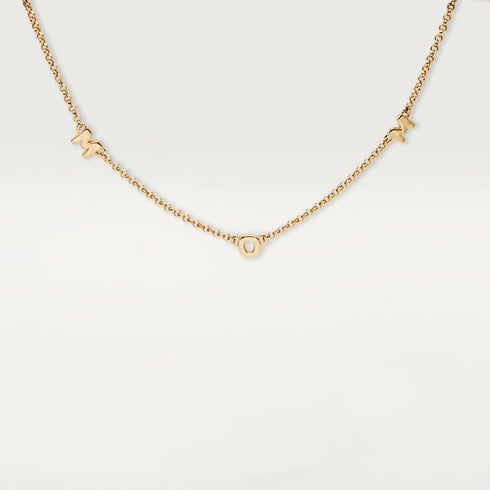 MOM letter necklace