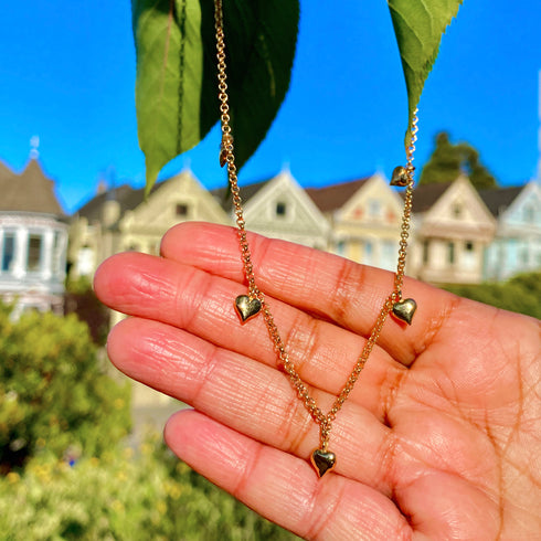 Valentine Heart Charm Necklace