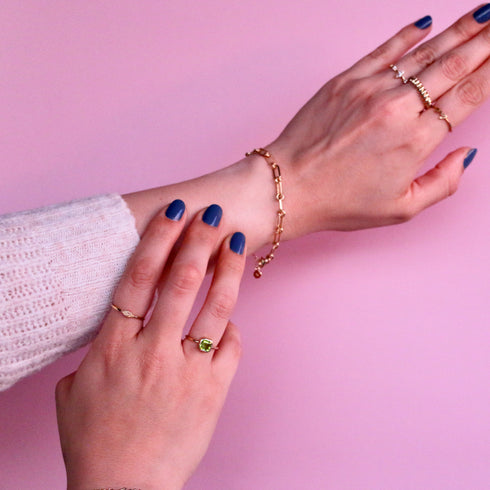 Peridot August Birthstone Ring