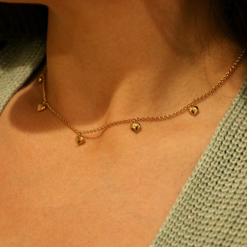 Valentine Heart Charm Necklace